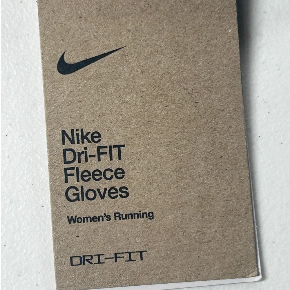Nike Dri FIT Fleece Gloves Womens Running XS S Silver Touchscreen‎ Warm NEW